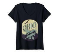 Womens Ohio V-Neck T-Shirt