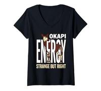 Women's Okapi Lover Okapi Animal Rare Animal Wildlife Lover V-Neck T-Shirt