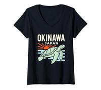 Women's Okinawa Japan V-Neck T-Shirt