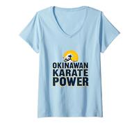 Womens Okinawan Karate V-Neck T-Shirt
