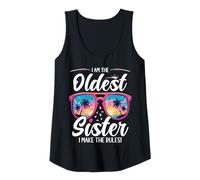 Womens Oldest Siblings Matching I Am The Oldest I Make The Rules Tank Top