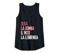 Womens Olga La Donna Il Mito La Leggenda Festa di Compleanno Tank Top