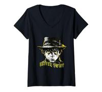 Womens Oliver Twist Charles Dickens V-Neck T-Shirt