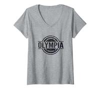 Womens Olympia Washington - Official Olympia WA V-Neck T-Shirt