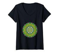 Women's OM Mandala: Peace, Harmony, and Spiritual Connection V-Neck T-Shirt
