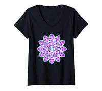 Women's OM Mandala: Peace, Harmony, and Spiritual Connection V-Neck T-Shirt