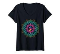 Women's Om Meditations Mandalas Yoga Unisex V-Neck T-Shirt