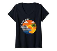Womens On Cruise Mode, Cruise Mode On, Cruising Life, Cruise Lovers V-Neck T-Shirt