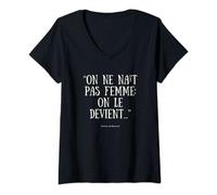 Womens On ne nait pas femme: on le devient T-shirt V-Neck T-Shirt