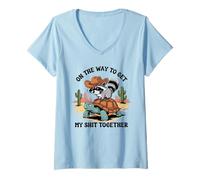 Womens On The Way to Get My Shit Together Women Men Kids Shirt Tee V-Neck T-Shirt