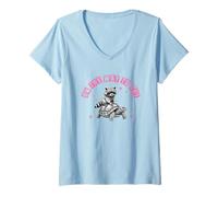 Womens On The Way To Get There Raccoon Turtle Fun V-Neck T-Shirt