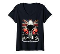 Womens 'Once More Unto The Breach' s Shakespearean Quote V-Neck T-Shirt