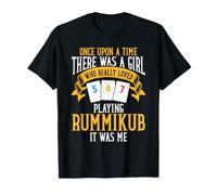 Womens Once Upon A Time There was A Girl Playing Rummikub T-Shirt