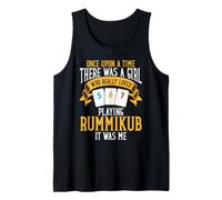 Womens Once Upon A Time There was A Girl Playing Rummikub Tank Top