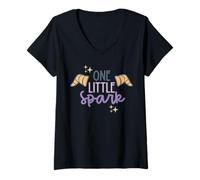 Womens One Little Spark Figment V-Neck T-Shirt