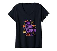 Womens One Little Spark Figment V-Neck T-Shirt