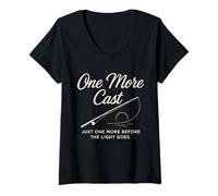 Womens One More Cast Just One More Before Light V-Neck T-Shirt