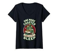 Women's One More Chapter Late Night Coffee Reader V-Neck T-Shirt