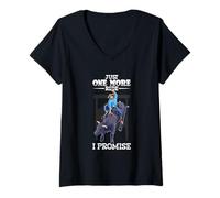 Womens One More Ride - Rodeo V-Neck T-Shirt