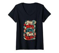 Women's One More Turn Then We Go Board Game Night V-Neck T-Shirt