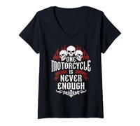 Women's One Motorcycle is Never Enough V-Neck T-Shirt