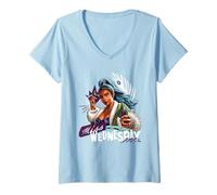 Women's One Piece Miss Wednesday Doodle V-Neck T-Shirt