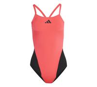 Women's one-piece swimsuit with a back cutout adidas Ripstream Team Orange 38