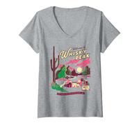 Women's One Piece Whisky Peak Pirate Pit Stop Poster V-Neck T-Shirt
