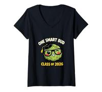 Women's one smart Cookie Bud V-Neck T-Shirt
