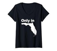Women's Only in Florida V-Neck T-Shirt