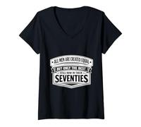 Women's Only The Best Men Row in Their Seventies Boat Rowing Old Man V-Neck T-Shirt