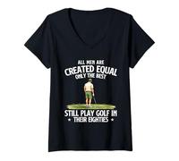 Women's Only The Best Still Play Golf in Their Eighties - 80 Years V-Neck T-Shirt