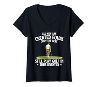 Women's Only The Best Still Play Golf in Their Seventies - 70 Years V-Neck T-Shirt