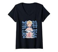 Women's Onsen Bath House Dont Talk Just Soak V-Neck T-Shirt