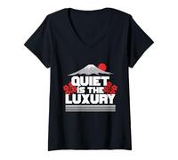 Women's Onsen Bath House Quiet is The Luxury V-Neck T-Shirt
