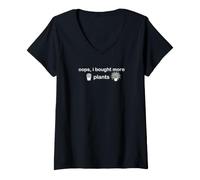 Women's oops i Bought More Plants, Funny Houseplant V-Neck T-Shirt