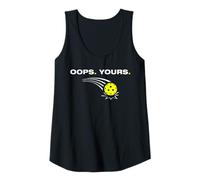 Womens Oops Yours Funny Pickleball Player Tank Top