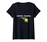 Women's Oops Yours Funny Pickleball Player V-Neck T-Shirt