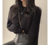 Womens Open Front Cardigan Lightweight Summer Knit(Black One Size)