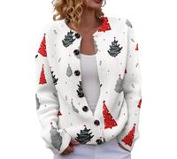 Women's Open Front Knit Cardigans Lightweight Open Front Jumpers Trendy Long Sleeve Cardigans Lightweight Fashion Jacket for Autumn Winter (White, M)
