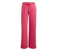 adidas Women's Essentials Small Logo Feel Cozy Open Hem Pants, Power Pink/White, M