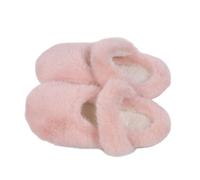 Women's Open Toe Fluffy Band Slippers, Soft Memory Foam Slip On Mule Slippers, Warm Cosy Indoor Bedroom House Slipper for Ladies, Lightweight Travel Hospital Home Sliders (7)