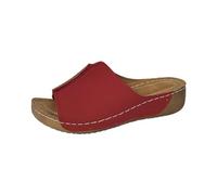 Womens Open Toe Mule Sandals Slip On Casual Wedge Summer Footwear