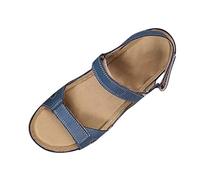 Women's Open Toe Solid Wedges Casual Outdoor Beach Sandals Transparent Size: 2/2.5 UK