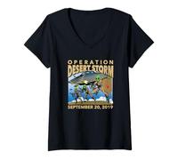 Womens Operation Desert Storm - Area 51 Base Alien UFO Lover 2019 V-Neck T-Shirt