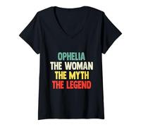 Womens Ophelia The Woman The Myth The Legend Shirt Gift for Ophelia V-Neck T-Shirt