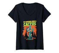 Womens Ophidiophobia Ophiophobia Fear of Snakes V-Neck T-Shirt
