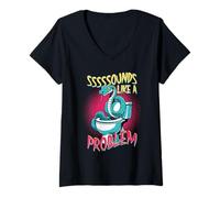Womens Ophidiophobia Ophiophobia Fear of Snakes V-Neck T-Shirt