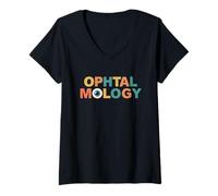 Womens Ophthalmology Technician Ophthalmologist V-Neck T-Shirt