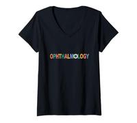 Womens Ophthalmology Technician Ophthalmologist V-Neck T-Shirt